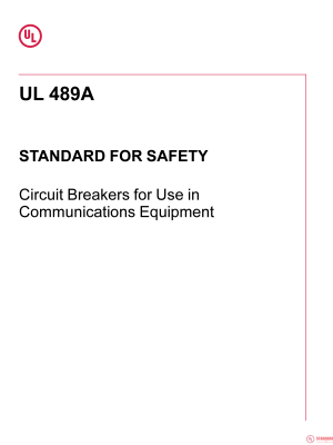 UL 489A PDF UL 489A PDF
